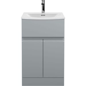 Hudson Reed Urban Floor Standing Vanity Unit with Basin 4 Satin Grey - 500mm Wide Hudson Reed Urban Floor Standing Vanity Unit with Basin 4 Satin Grey - 500mm Wide