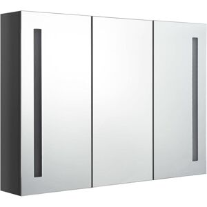 Led Bathroom Mirror Cabinet 89x14x62 cm Shining Grey Vidaxl Led Bathroom Mirror Cabinet 89x14x62 cm Shining Grey Vidaxl