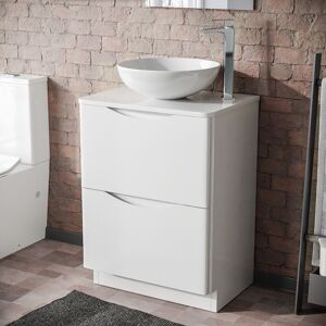 Willesden Bathrooms White 600mm Bathroom Vanity Unit - Bathroom Willesden Bathrooms White 600mm Bathroom Vanity Unit - Bathroom