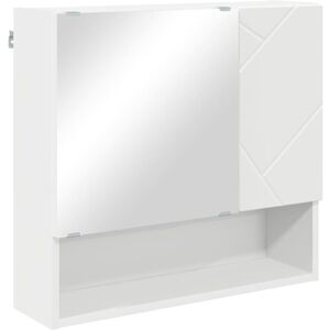 Mirror Cabinet with Door White 59 x 17 x 55 cm Engineered wood vidaXL Mirror Cabinet with Door White 59 x 17 x 55 cm Engineered wood vidaXL