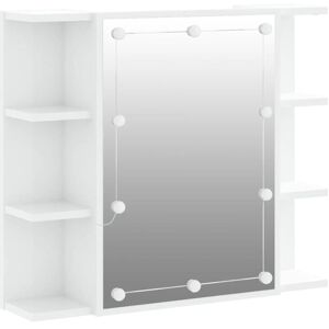 Mirror Cabinet with led High Gloss White 70x16.5x60 cm Vidaxl Mirror Cabinet with led High Gloss White 70x16.5x60 cm Vidaxl
