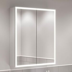 Aquari - Modern Bathroom Mirror Cabinet IP44 Rated led Illuminated Wall Mounted 800 x 700 Aquari - Modern Bathroom Mirror Cabinet IP44 Rated led Illuminated Wall Mounted 800 x 700