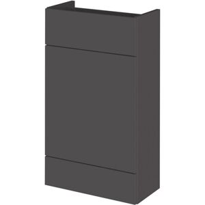 Hudson Reed - Fusion Compact wc Unit 500mm Wide - Gloss Grey Hudson Reed - Fusion Compact wc Unit 500mm Wide - Gloss Grey