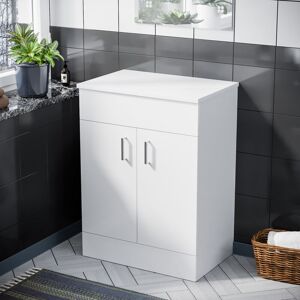 NES HOME Nanuya 600mm Floor Standing Vanity Unit - White NES HOME Nanuya 600mm Floor Standing Vanity Unit - White