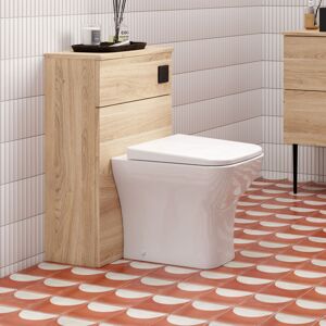 Nuie - Arno Back to Wall wc Unit 500mm Wide - Bleached Oak Nuie - Arno Back to Wall wc Unit 500mm Wide - Bleached Oak