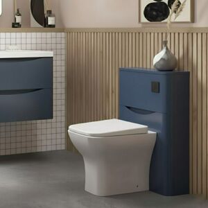 Nuie - Lunar Back to Wall wc Toilet Unit 550mm Wide - Satin Blue Nuie - Lunar Back to Wall wc Toilet Unit 550mm Wide - Satin Blue