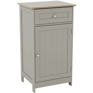 Home Discount - Priano 1 Drawer 1 Door Freestanding Cabinet Bathroom Storage Cupboard, Grey-&-Oak Home Discount - Priano 1 Drawer 1 Door Freestanding Cabinet Bathroom Storage Cupboard, Grey-&-Oak