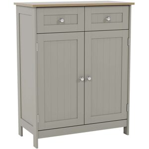 Home Discount - Priano 2 Drawer 2 Door Freestanding Cabinet Bathroom Storage Cupboard, Grey-&-Oak Home Discount - Priano 2 Drawer 2 Door Freestanding Cabinet Bathroom Storage Cupboard, Grey-&-Oak