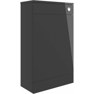 Signature - Aalborg Back to Wall wc Toilet Unit 500mm Wide - Anthracite Gloss Signature - Aalborg Back to Wall wc Toilet Unit 500mm Wide - Anthracite Gloss