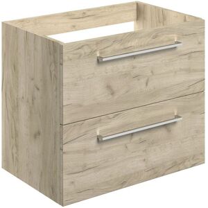 Signature - Aalborg Wall Hung 2-Drawer Vanity Unit 590mm Wide - Oak Signature - Aalborg Wall Hung 2-Drawer Vanity Unit 590mm Wide - Oak