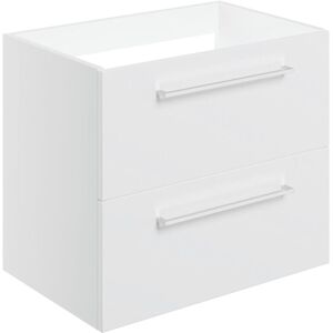 Signature - Aalborg Wall Hung 2-Drawer Vanity Unit 590mm Wide - White Gloss Signature - Aalborg Wall Hung 2-Drawer Vanity Unit 590mm Wide - White Gloss