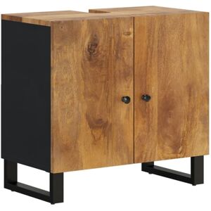 Sink Cabinet 62x33x58 cm Solid Wood Mango and Engineered Wood Vidaxl Sink Cabinet 62x33x58 cm Solid Wood Mango and Engineered Wood Vidaxl