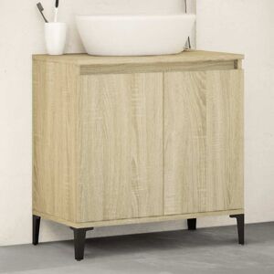 Sink Cabinet Sonoma Oak 58x33x60 cm Engineered Wood Vidaxl Sink Cabinet Sonoma Oak 58x33x60 cm Engineered Wood Vidaxl