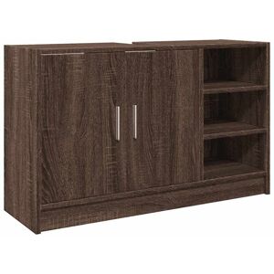 Sink Cabinet Brown Oak 90x29x55 cm Engineered Wood Vidaxl Sink Cabinet Brown Oak 90x29x55 cm Engineered Wood Vidaxl