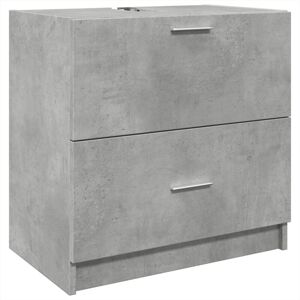 Sink Cabinet Concrete Grey 59x37x59 cm Engineered Wood Vidaxl Sink Cabinet Concrete Grey 59x37x59 cm Engineered Wood Vidaxl