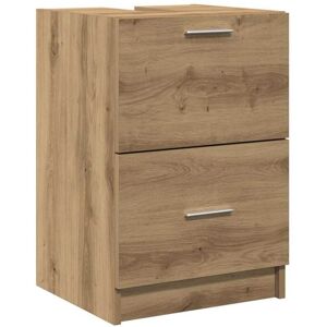 Sink Cabinet Artisan Oak 40x37x59 cm Engineered Wood Vidaxl Sink Cabinet Artisan Oak 40x37x59 cm Engineered Wood Vidaxl