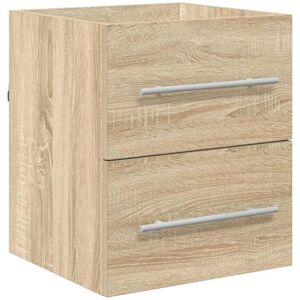 Sink cabinet Sonoma Oak 38.5 x 41 x 48 cm Engineered Wood vidaXL Sink cabinet Sonoma Oak 38.5 x 41 x 48 cm Engineered Wood vidaXL