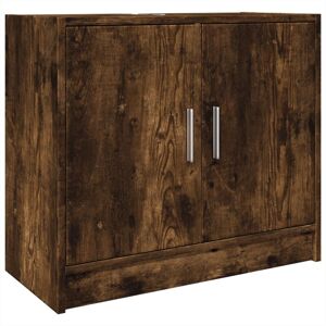 Sink Cabinet Smoked Oak 63x29x55 cm Engineered Wood Vidaxl Sink Cabinet Smoked Oak 63x29x55 cm Engineered Wood Vidaxl