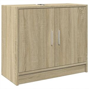 Sink Cabinet Sonoma Oak 63x29x55 cm Engineered Wood Vidaxl Sink Cabinet Sonoma Oak 63x29x55 cm Engineered Wood Vidaxl