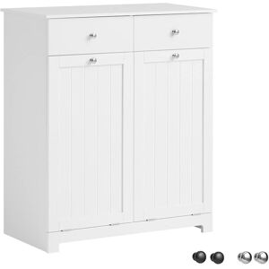 Sobuy - 2 Drawers 2 Doors Laundry Cabinet Laundry Chest, Bathroom Cabinet,BZR33-W Sobuy - 2 Drawers 2 Doors Laundry Cabinet Laundry Chest, Bathroom Cabinet,BZR33-W