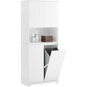 Sobuy - Bathroom Tall Cabinet Cupboard Bathroom Storage Cabinet,BZR150-W Sobuy - Bathroom Tall Cabinet Cupboard Bathroom Storage Cabinet,BZR150-W