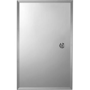 Croydex Lockable Medicine Cabinet Stainless Steel, 40 x 25cm - Trent Croydex Lockable Medicine Cabinet Stainless Steel, 40 x 25cm - Trent
