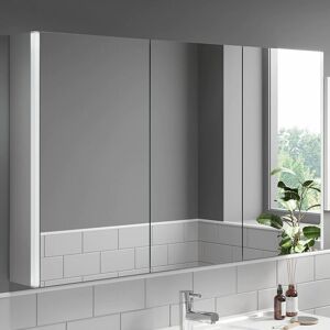 Aquari - Triple Door Bathroom led Mirror Cabinet Wall Mounted Shaver Demister 1200x700mm Aquari - Triple Door Bathroom led Mirror Cabinet Wall Mounted Shaver Demister 1200x700mm