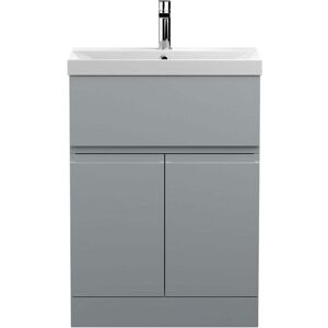 VASARI Hudson Reed Urban Floor Standing Vanity Unit with Basin 3 Satin Grey - 600mm Wide VASARI Hudson Reed Urban Floor Standing Vanity Unit with Basin 3 Satin Grey - 600mm Wide