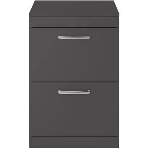 Nuie Athena Grey 600mm Floor Standing Vanity Unit & Worktop - Vanity Unit Nuie Athena Grey 600mm Floor Standing Vanity Unit & Worktop - Vanity Unit