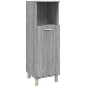vidaXL Bathroom Cabinet Grey Sonoma Engineered Wood - Bathroom Storage vidaXL Bathroom Cabinet Grey Sonoma Engineered Wood - Bathroom Storage