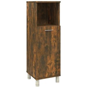 vidaXL Smoked Oak Bathroom Cabinet - Engineered Wood, 30x30x95 cm vidaXL Smoked Oak Bathroom Cabinet - Engineered Wood, 30x30x95 cm