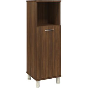 vidaXL Bathroom Cabinet Brown Oak 30x30x95 cm Engineered Wood - Bathroom Furniture vidaXL Bathroom Cabinet Brown Oak 30x30x95 cm Engineered Wood - Bathroom Furniture