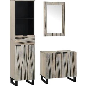 Vidaxl - Bathroom Furniture Set with Drawer 3 pcs White 38 x 33 x 160 cm Vidaxl - Bathroom Furniture Set with Drawer 3 pcs White 38 x 33 x 160 cm