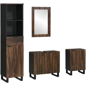 Vidaxl - Bathroom Furniture Set with Drawer 4 pcs White 38 x 33 x 160 cm Vidaxl - Bathroom Furniture Set with Drawer 4 pcs White 38 x 33 x 160 cm