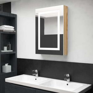 Led Bathroom Mirror Cabinet White and Oak 50x13x70 cm Vidaxl Led Bathroom Mirror Cabinet White and Oak 50x13x70 cm Vidaxl