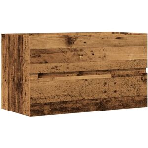 Sink Cabinet Old Wood 90x38.5x45 cm Engineered Wood Vidaxl Sink Cabinet Old Wood 90x38.5x45 cm Engineered Wood Vidaxl