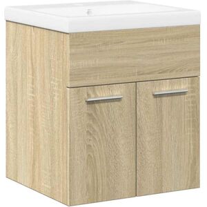 2 Piece Bathroom Furniture Set Sonoma Oak Engineered Wood vidaXL 2 Piece Bathroom Furniture Set Sonoma Oak Engineered Wood vidaXL