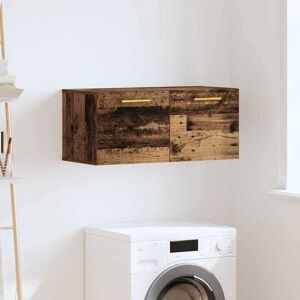 Wall Cabinet Old wood 80 x 36.5 x 35 cm Engineered wood vidaXL Wall Cabinet Old wood 80 x 36.5 x 35 cm Engineered wood vidaXL