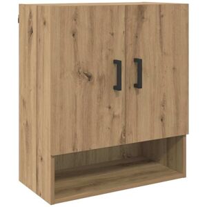 Wall Cabinet Artisan oak 60 x 31 x 70 cm Engineered wood Vidaxl Wall Cabinet Artisan oak 60 x 31 x 70 cm Engineered wood Vidaxl