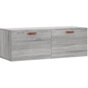 Wall Cabinet Grey Sonoma 100x36.5x35 cm Engineered Wood Vidaxl Wall Cabinet Grey Sonoma 100x36.5x35 cm Engineered Wood Vidaxl