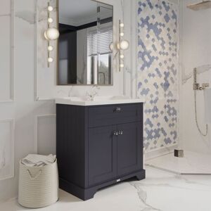 Hudson Reed Old London 800mm Vanity Unit & Basin Twilight Blue - Vanity Unit & Basin Hudson Reed Old London 800mm Vanity Unit & Basin Twilight Blue - Vanity Unit & Basin