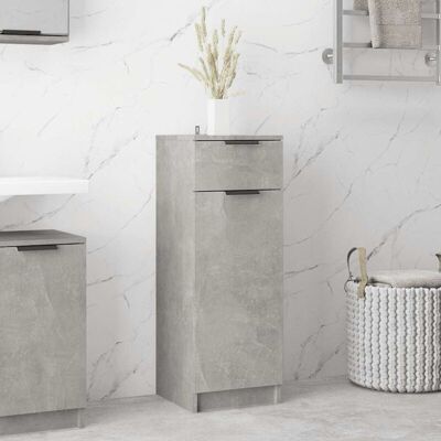 vidaXL Bathroom Cabinet Concrete Grey Engineered Wood - Bathroom Storage Furniture vidaXL Bathroom Cabinet Concrete Grey Engineered Wood - Bathroom Storage Furniture