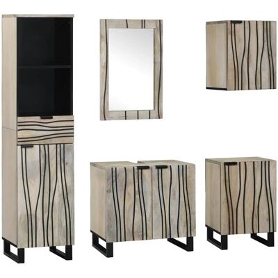 Vidaxl - Bathroom Furniture Set 5 pcs Walnut brown 38 x 33 x 160 cm Vidaxl - Bathroom Furniture Set 5 pcs Walnut brown 38 x 33 x 160 cm