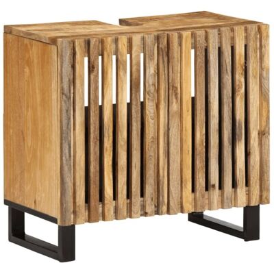 VidaXL Bathroom Sink Cabinet - Solid Mango Wood, Brown, 62x34x58 cm VidaXL Bathroom Sink Cabinet - Solid Mango Wood, Brown, 62x34x58 cm