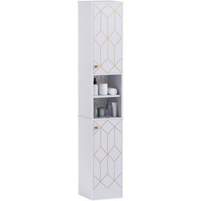 HOMCOM - Slim - White - Wall-Mmounted - Bathroom Cabinet HOMCOM - Slim - White - Wall-Mmounted - Bathroom Cabinet