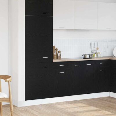 Vidaxl Black Wood Modern Kitchen Cabinet - 40x46x81.5 cm Storage Vidaxl Black Wood Modern Kitchen Cabinet - 40x46x81.5 cm Storage