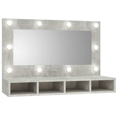 vidaXL Bathroom Vanity with LED Mirror - Modern Storage Cabinet vidaXL Bathroom Vanity with LED Mirror - Modern Storage Cabinet