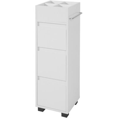 Sobuy - White Bathroom Cabinet Bathroom Storage Cabinet Unit with 3 Drawers,BZR29-W Sobuy - White Bathroom Cabinet Bathroom Storage Cabinet Unit with 3 Drawers,BZR29-W