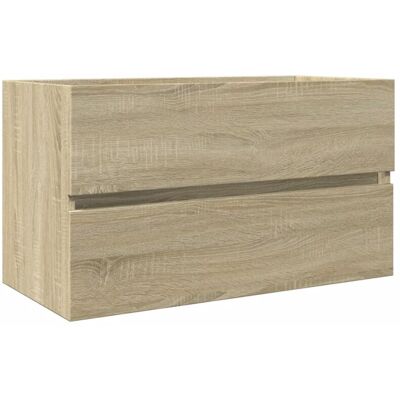 Sink Cabinet Sonoma Oak 80x38.5x45 cm Engineered Wood Vidaxl Sink Cabinet Sonoma Oak 80x38.5x45 cm Engineered Wood Vidaxl