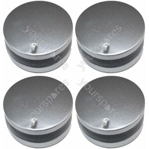 UFIXT 4 x Howdens Lamona Cooker Knob Oven Switch Silver And Black 3 o Clock Type